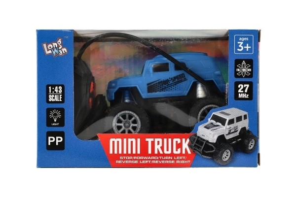 Rc mini teherautó világítós kék