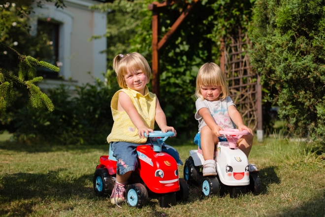 Traktor Rainbow fehér utánfutóval 1 éves kortól