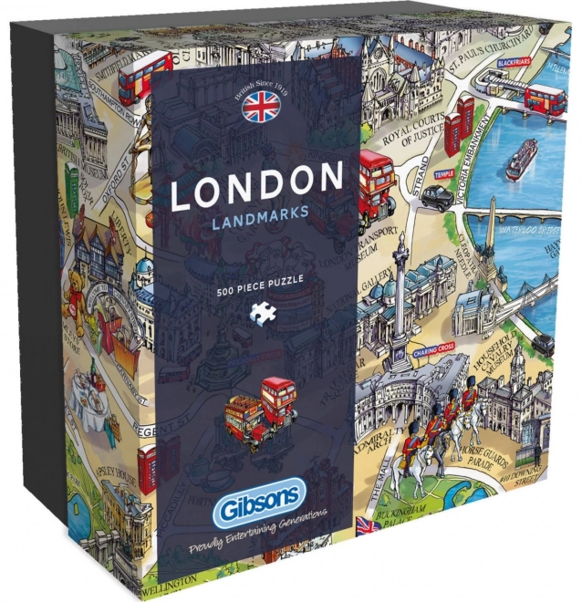 Londoni nevezetességek puzzle 500 darabos