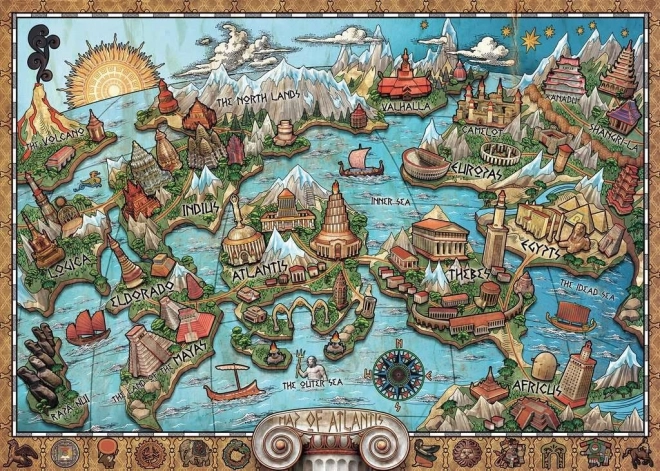 Ravensburger rejtélyes Atlantisz 1000 darabos puzzle