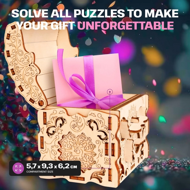 3D fa puzzle titkos kincsesláda - EscapeWelt