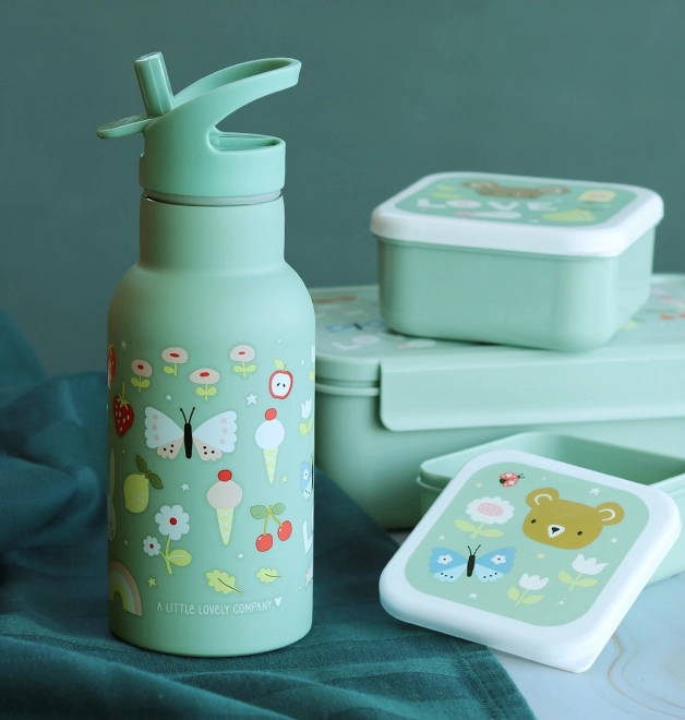 A Little Lovely Company Rozsdamentes acél ivópalack 500 ml – Joy