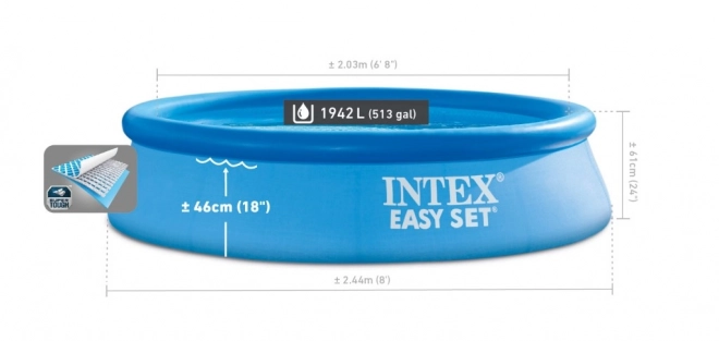 Intex Easy Set felfújható medence 244x61 cm