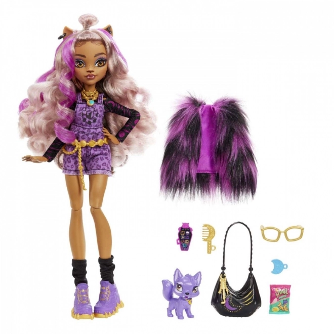 Szörnyen divatos Clawdeen baba