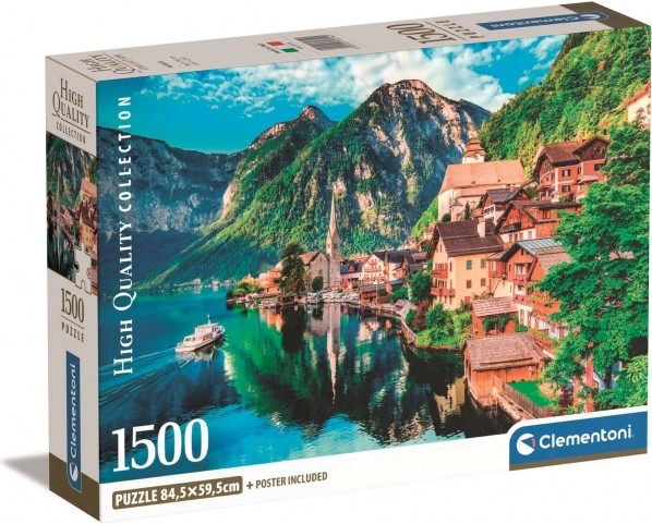 1500 darabos Hallstatt puzzle – kompakt, környezetbarát csomagolás