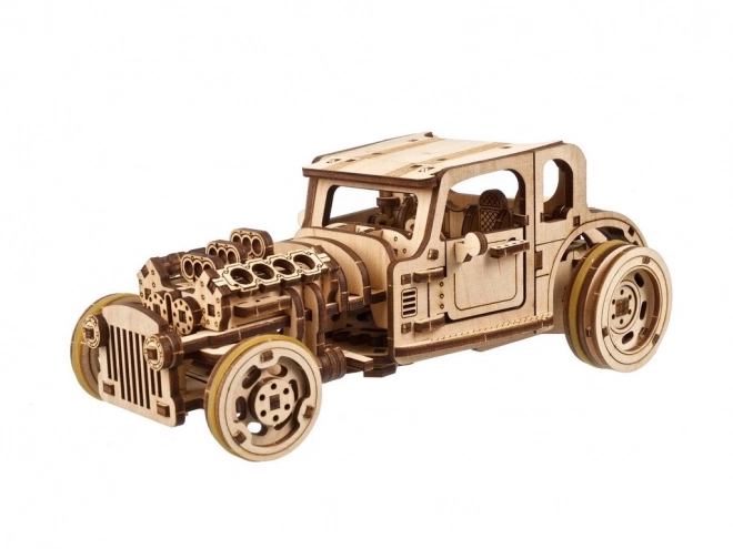 Ugears fa 3D mechanikus puzzle - Hot Rod Furious