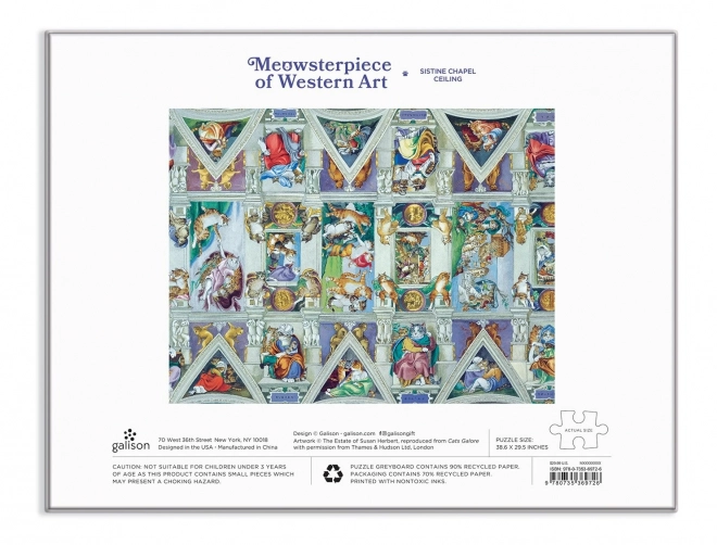 Galison Macskamestermű Puzzle 2000 darabos