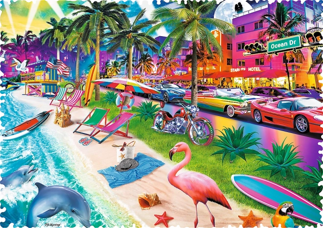 Trefl őrült alakzatok puzzle - Miami strand