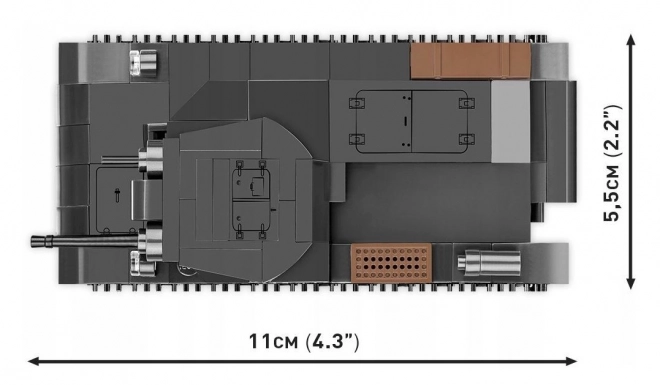 világháborús Panzer II tank építőkészlet