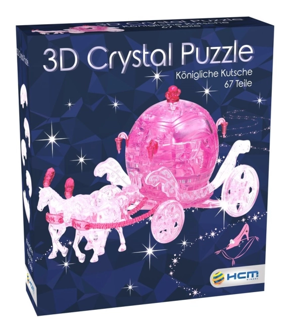 3D kristály puzzle királyi hintó 67 darab