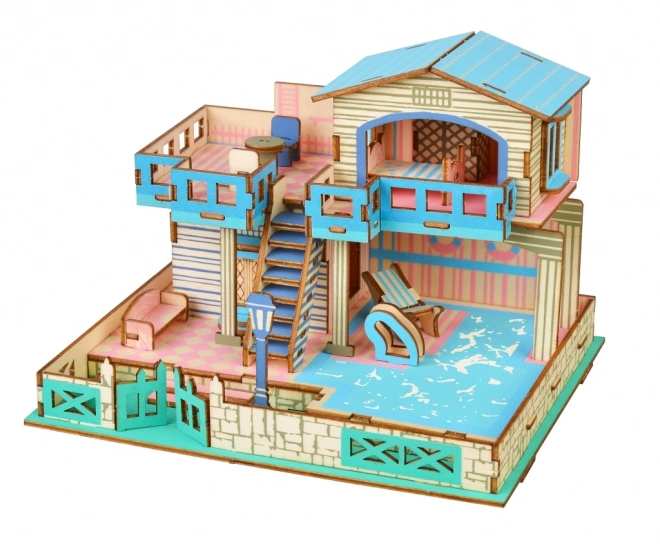 Fából készült 3D Puzzle - Villa Lembongan Szigeten