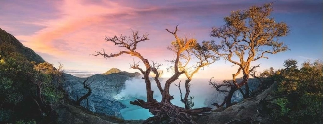 Ravensburger panoráma puzzle - Kén-tó Ijen hegy, Jáva