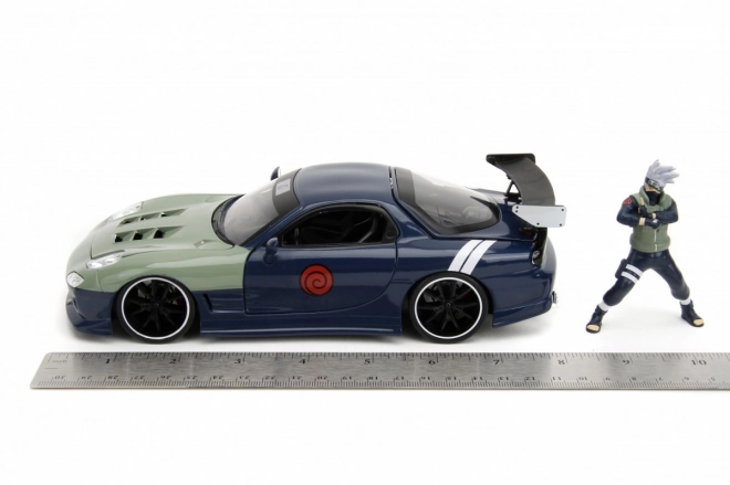 Naruto Mazda RX-7 modellautó és figura