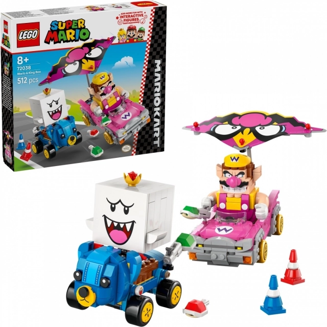 LEGO Super Mario Mario Kart - Wario és King Boo építőjáték
