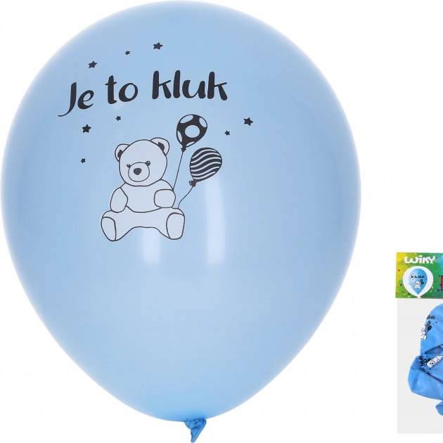 Felfújható lufik 30 cm – Fiú lett (5 db-os készlet)