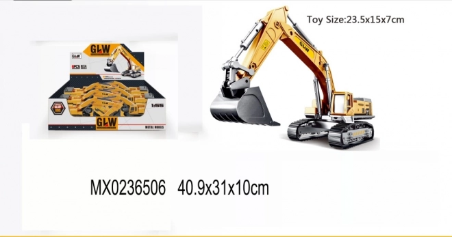 Fém kotrógép modell 1:55