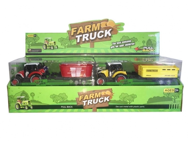 Visszafelé haladó traktor