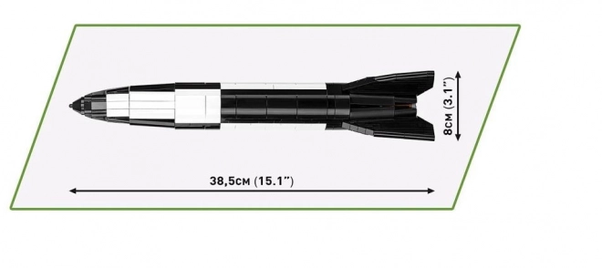 Rakéta V2 építőkészlet 560 darabos