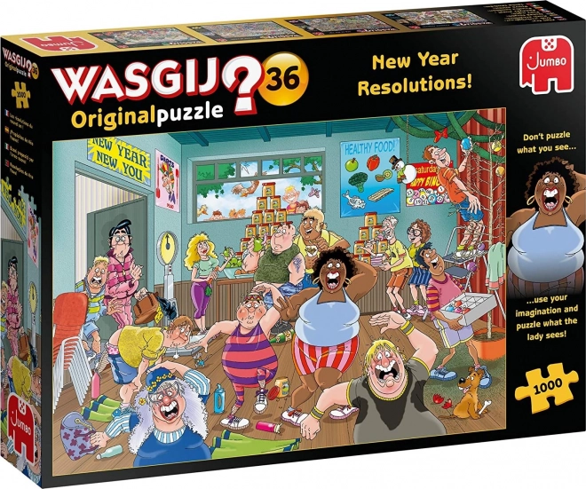 Wasgij újévi fogadalmak puzzle, 1000 darabos