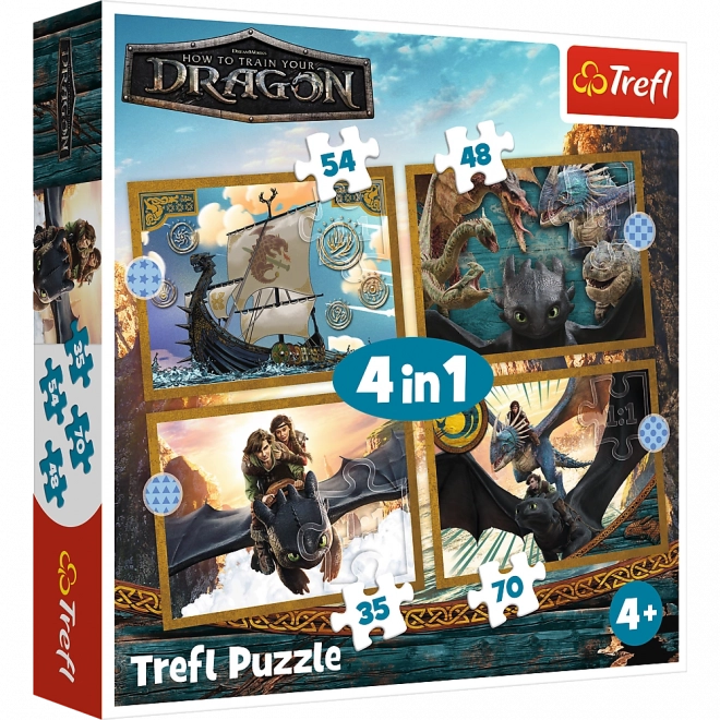 Puzzle Sárkány Napok - 4 az 1-ben