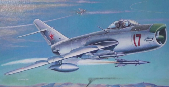 Mig 17 PF/PFU repülőgép modell 1:48 méretarány