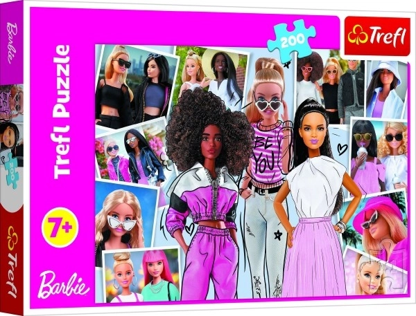 Barbie világában puzzle, 200 darabos