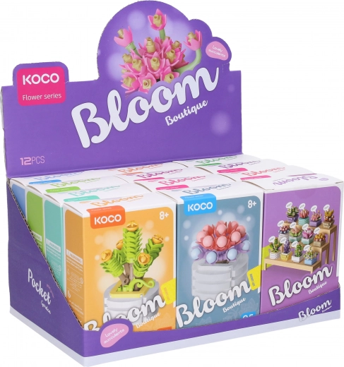 12 különböző virágstílus egyetlen display dobozban