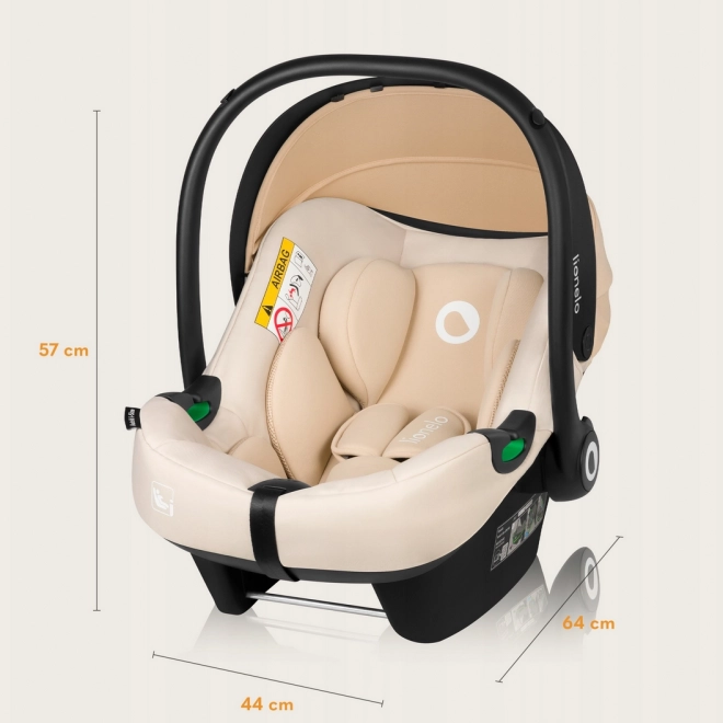 Lionelo Astrid i-Size autósülés 40-87 cm, bézs homok
