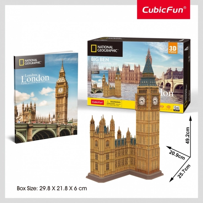 Térbeli puzzle 3D National Geographic Big Ben