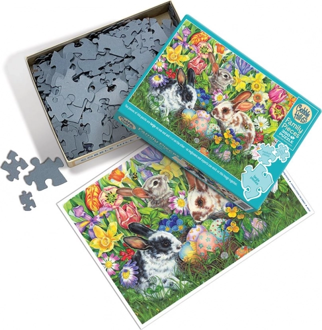 Családi puzzle Húsvéti nyuszik 350 darabos