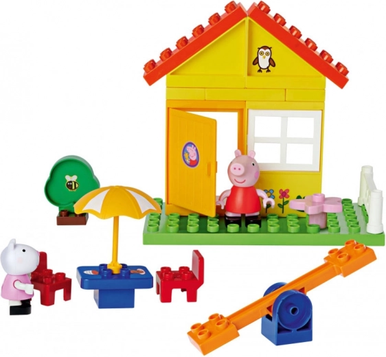 Házikó játszótérrel Peppa világának történeteihez