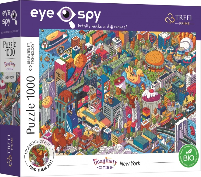 Képzeletbeli Városok: New York Puzzle 1000 Darabos – TREFL