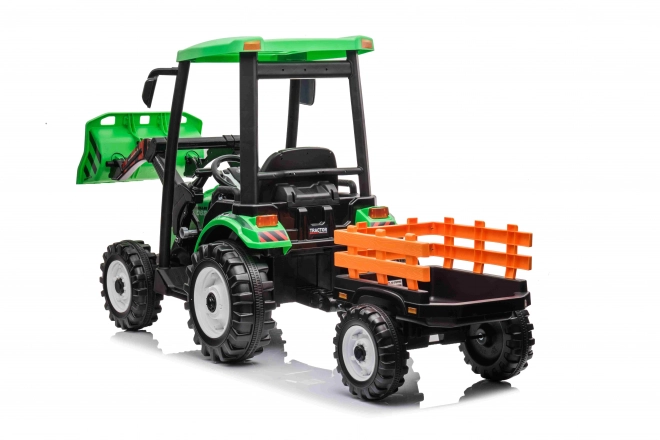 MEGA Traktor D68 zöld utánfutóval
