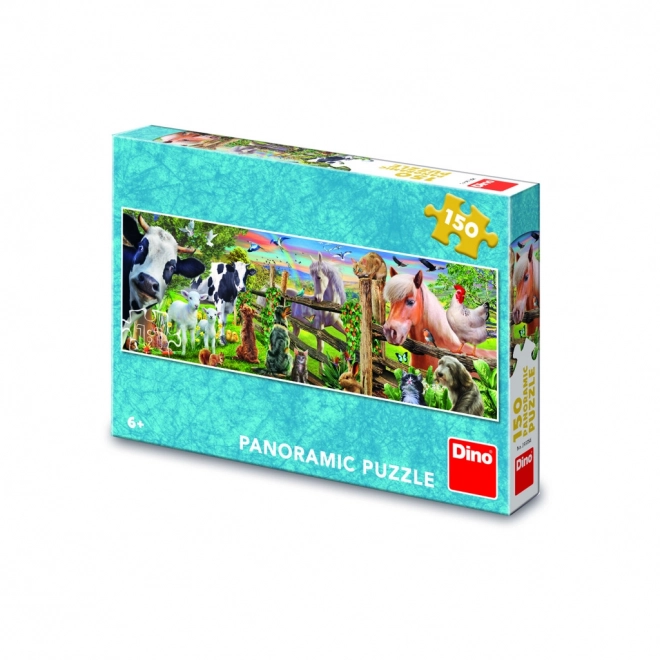 Panorámás puzzle farm 150 darabos