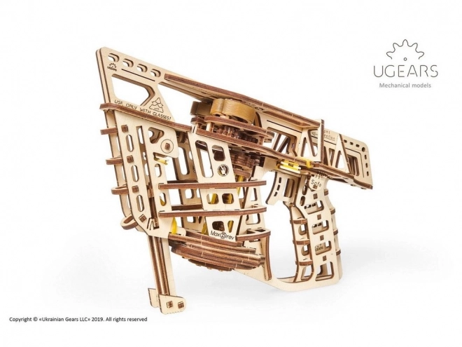 Ugears 3D mechanikus fa puzzle Katapult Repcsi