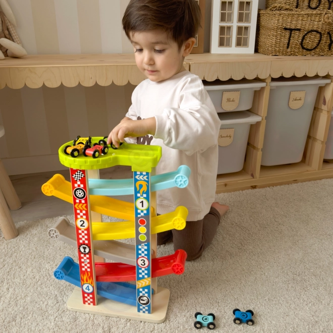 Tooky Toy Színes autópálya csúszda