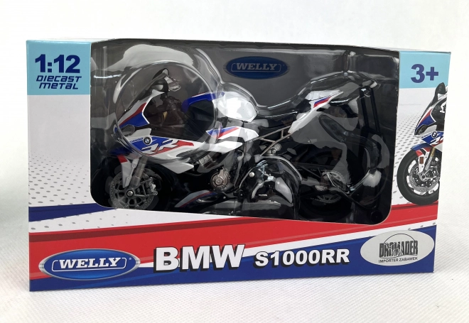 Welly BMW S1000RR motorkerékpár 1:12 fehér