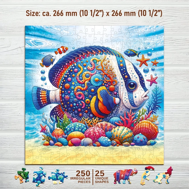 Egzotikus hal fa puzzle 250 darabos