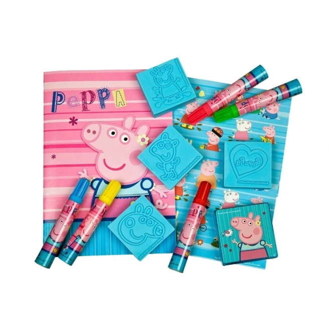 Peppa Pig kreatív pecsételő készlet