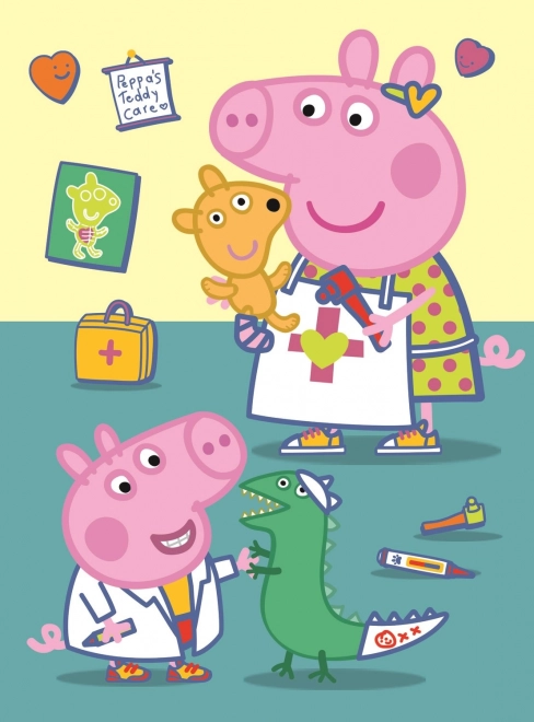 Peppa Pig Egészségügyi Ellenőrzés 20 darabos puzzle