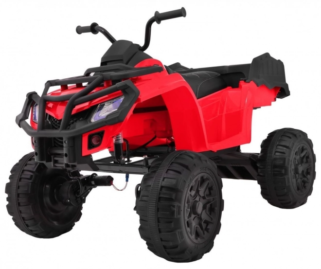 Négykerekű XL ATV 2,4GHz akkumulátorral gyerekeknek Piros + távirányító + 4x4 meghajtás + csomagtartó + ingyenes indítás + EVA + LED audio