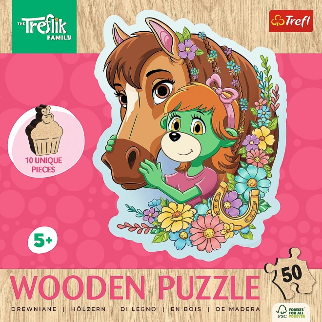 Treflíci: boldog család fa puzzle 50 darabos