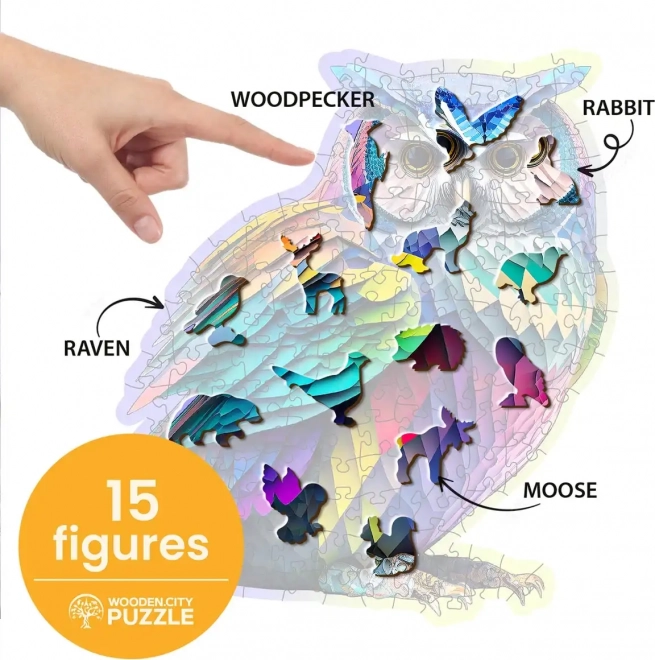 Modern bagoly fa puzzle – 150 darabos