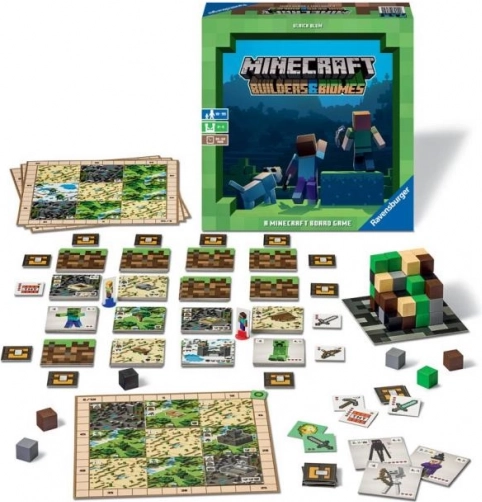 Ravensburger Minecraft: Builders & Biomes – társasjáték