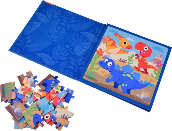 Mágneses Puzzle Könyv Dinoszauruszok