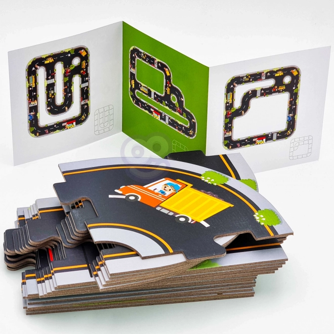 Woopie Green városi puzzle gyerekeknek - Autópálya