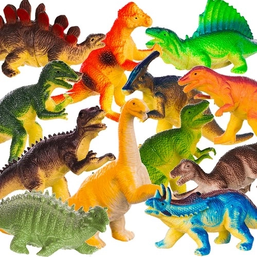 színes dinoszaurusz figura készlet