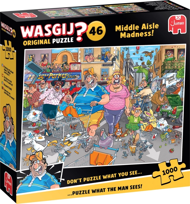 Jumbo Puzzle Wasgij: Középső utca őrülete 1000 darab