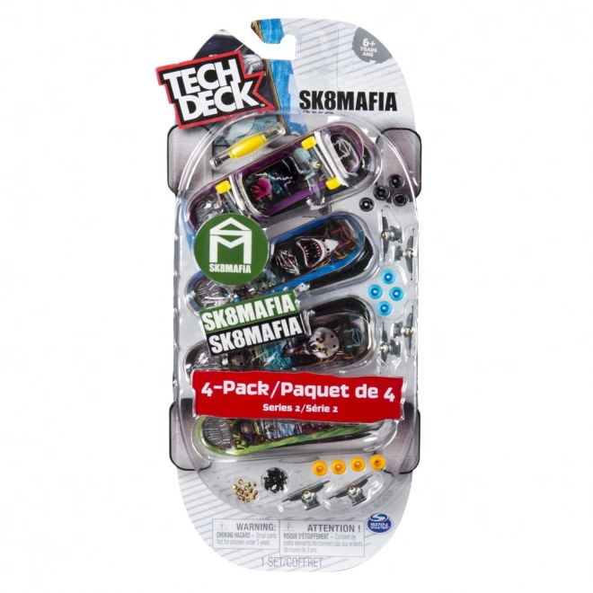 Tech Deck ujjdeszka 4 darabos készlet