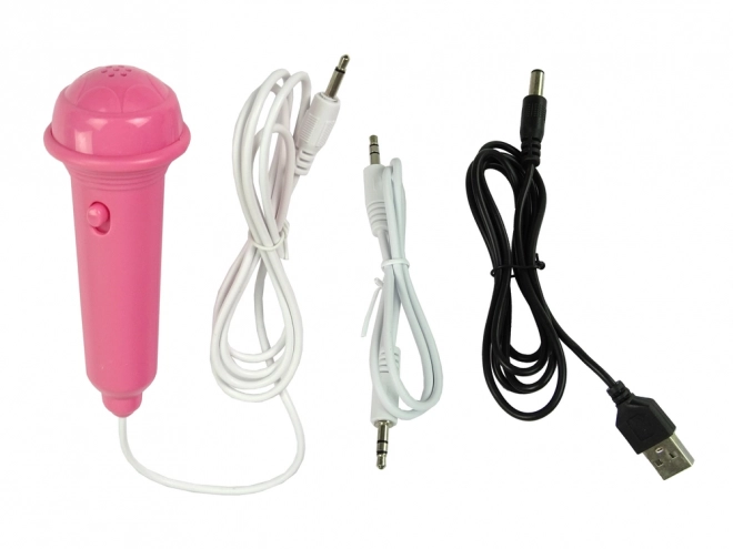 Gyerekeknek Szóló Rózsaszín Elektromos Zongora USB-